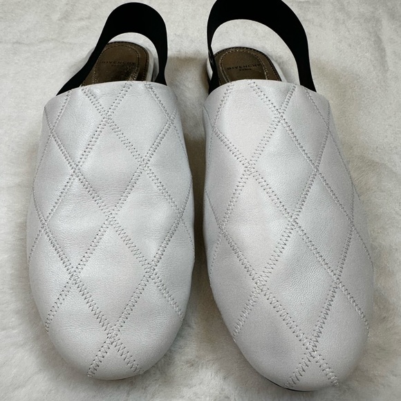 Givenchy Shoes - Givenchy white and Black Slip-On Sandals